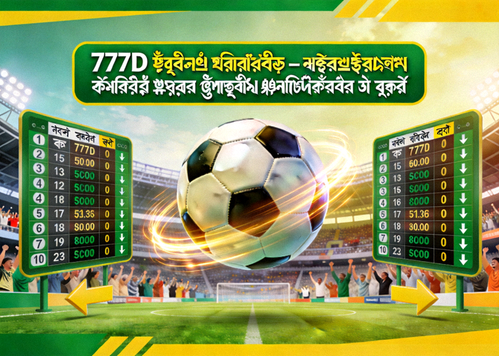 777D ফুটবল প্রেডিকশন — বাংলাদেশের জনপ্রিয় ফুটবল ম্যাচের ভবিষ্যদ্বাণী ও বাজি