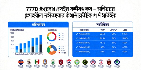 777D ফুটবল ম্যাচ বিশ্লেষণ — প্রতিটি ম্যাচের বিস্তারিত পরিসংখ্যান ও প্রেডিকশন